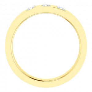 Men's 18 Karat Yellow Gold Diamond Ring