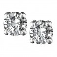 14K White Gold Diamond Stud Earrings With 0.5 Ct. Total Weight