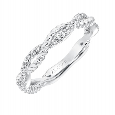 Rhea Twst Diamond Wedding Band