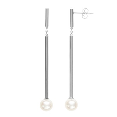 14K WG 7-8MM FWCP earrings