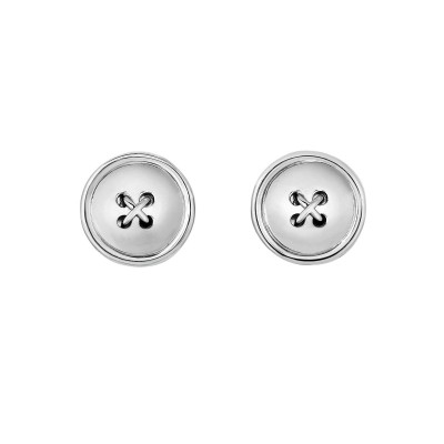 Silver Button Cufflinks