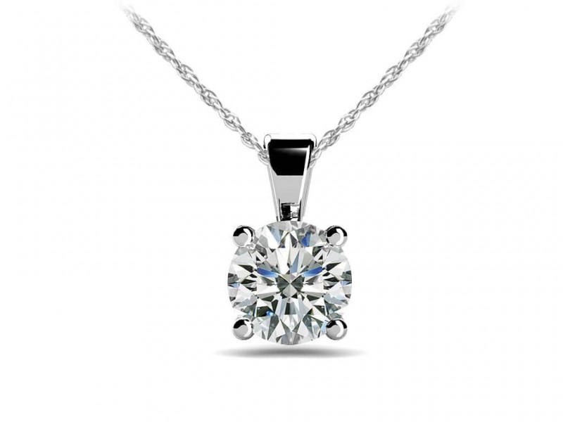 Lab Diamond Solitaire Pendant (.25ct)