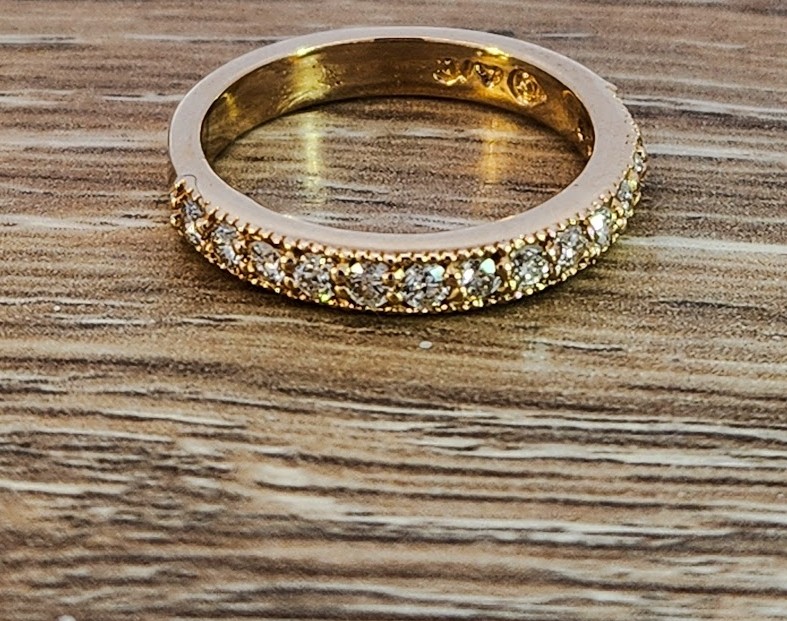 Milgrain Diamond Weeding Ring (.42ctw)