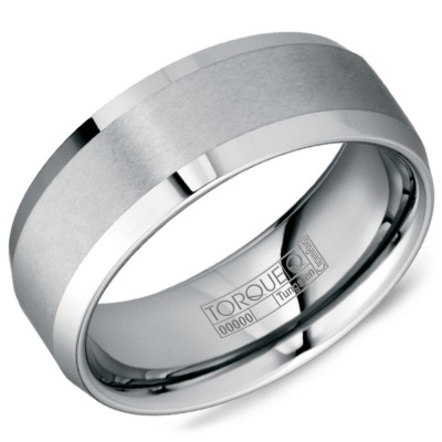 A Tungsten Torque Band With A Brushed Finish.