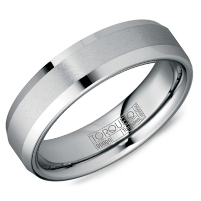 A Tungsten Torque Band With A Brushed Finish.