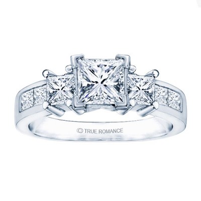 Rm500-14k White Gold Semi Mount Engagement Ring From Nostalgic Collection