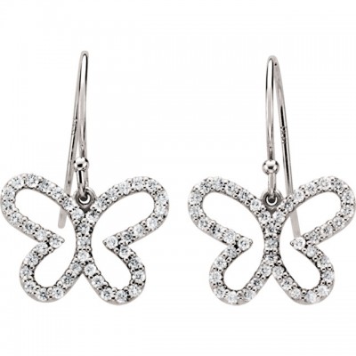 Diamond Butterfly Earrings (.40ct)